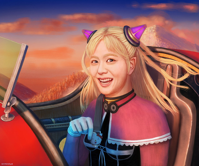 Blackpink Jisoo as Alvis Hamilton from Last Exile - The Vanship Pilot Trainee 😭 : When the Smile is more beautiful than the Sunset 😭