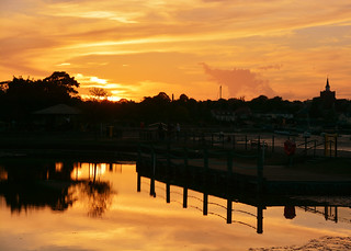 Sunset over the River Blackwater Estuary and Maldon