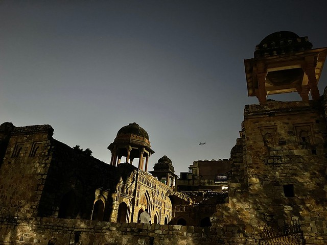 City Monument - Jahaz Mahal after Sunset, Mehrauli