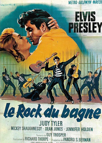French film poster for Jailhouse Rock (1957)