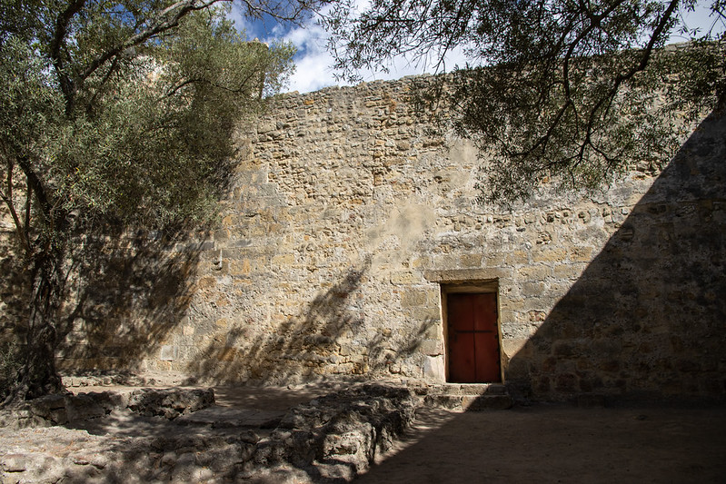 The “escape door” from the castle - known as the treason door because this is where people could escape or enemies could enter.