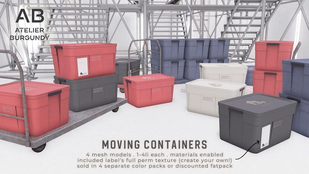 Atelier Burgundy . Moving Containers AD