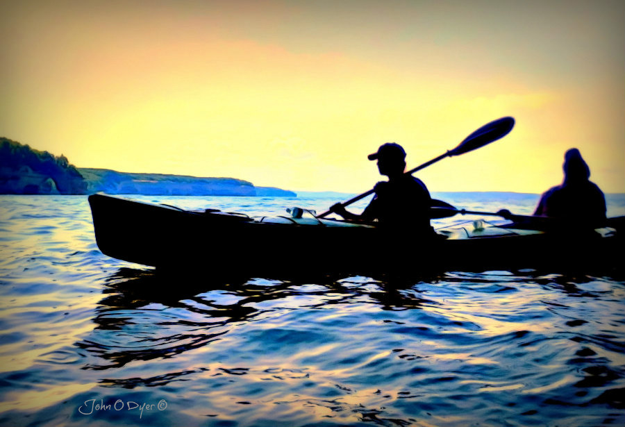Michigan Sunset - Kayaking on Lake Superior