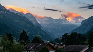 Sunset, Hotel National - Frutigen, Switzerland, 29 June 2022 (2)