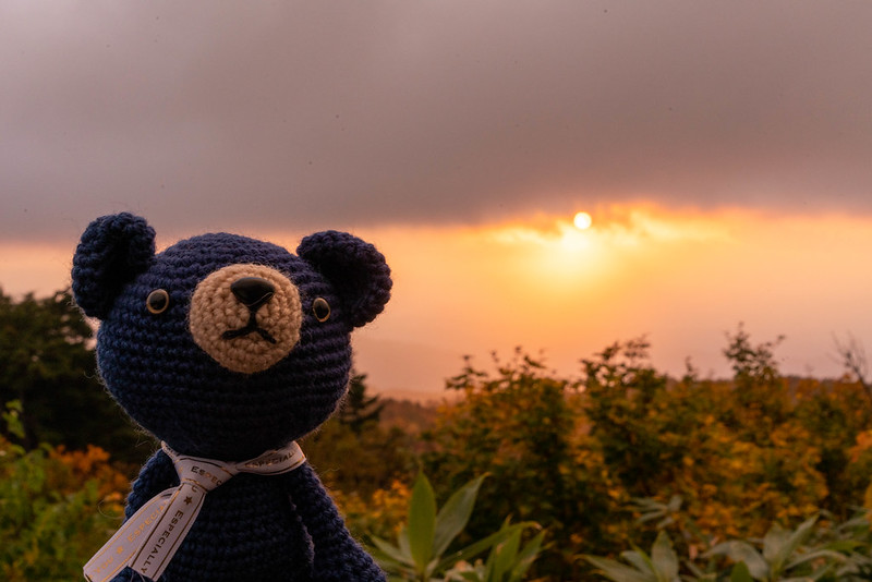 大日平山荘からの夕焼け