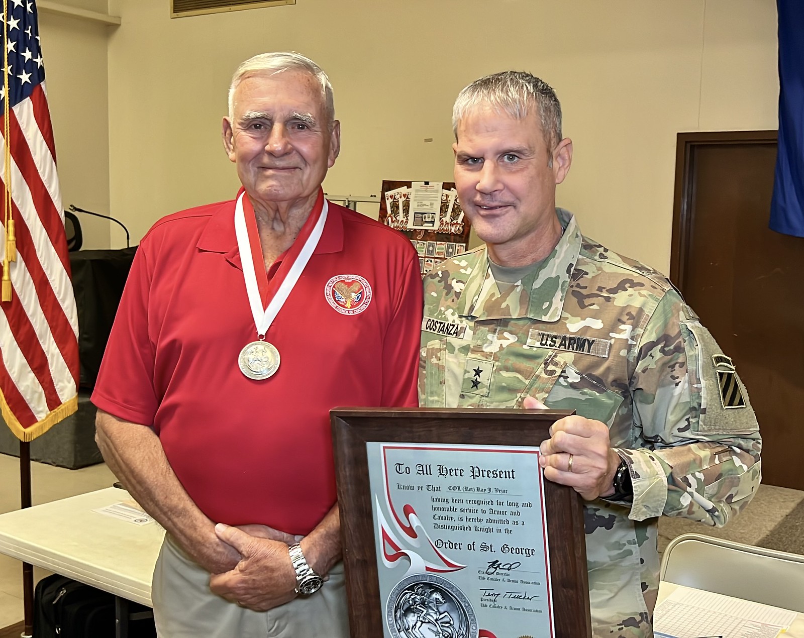 COL (Ret) Jim Vejar Awarded Order of St. George
