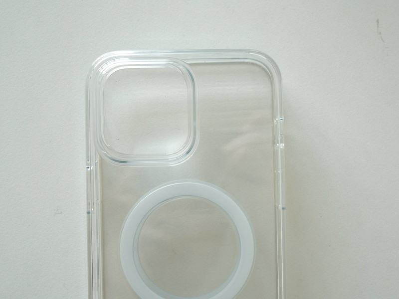 Apple iPhone 14 Pro Max Clear Case (Top) vs Apple iPhone 13 Pro Max Clear Case (Bottom) - Camera Cut Out