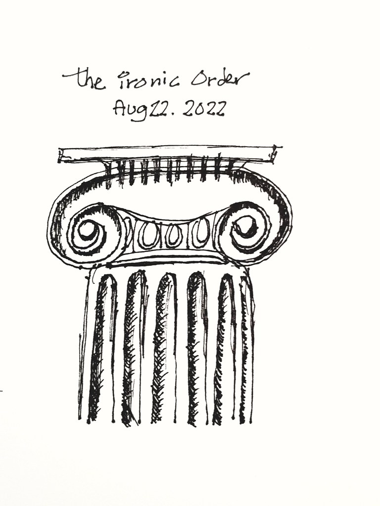 爱奥尼柱式 The Ironic Order (Artline Pen 0.1) ...