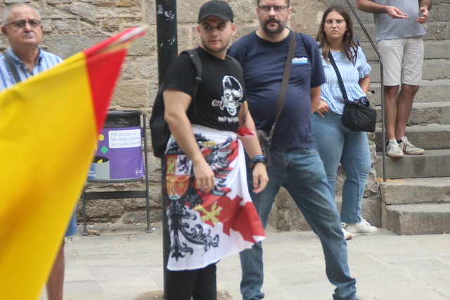 FOTOGRAFÍA. BARCELONA (ESPAÑA), 11.09.2022. , movilizados por la Asociación Cultural Somatemps y Fundación DENAES por la Defensa de la Nación Española. Ñ Pueblo (18)