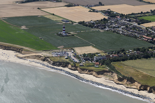 Happisburgh aerial image - Norfolk coastal erosion