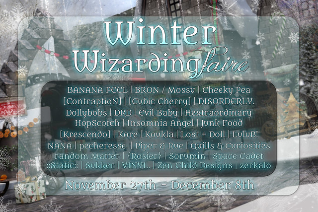 Winter Wizarding Faire 2022 Vendor Announcement
