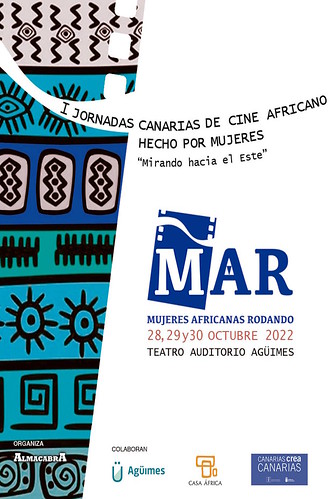 Cartel promocional de las I Jornadas Canarias de Cine Africano hecho por Mujeres