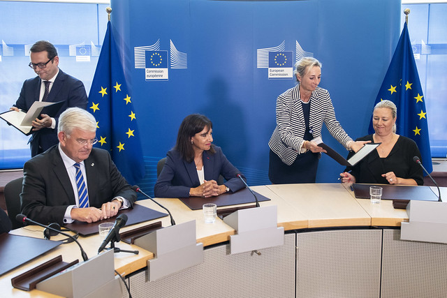 12 September 2022 | Signature of Framework Partnerhip agreements with Commissioner Urpilainen
