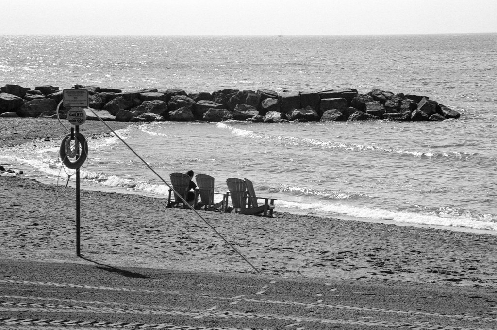 Chairs on the Beach on Erosion Control