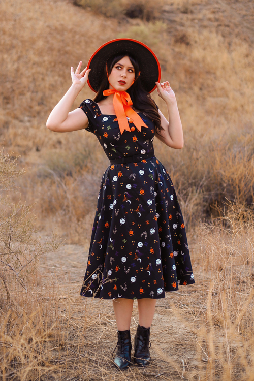 Collectif Dolores All Hallows Eve Doll Dress The Beheaded Witch Hat