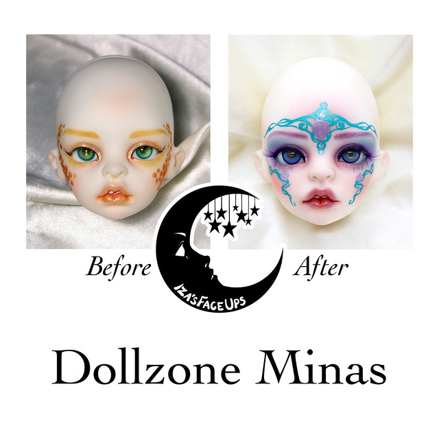 BJD Faceup Comparison - Dollzone Minas