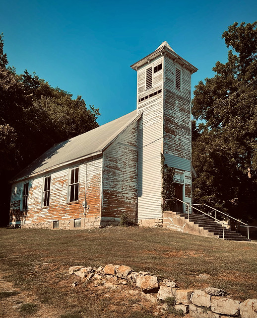 REMAINS - 1857 Methodist Church - Missouri City, Missouri USA
