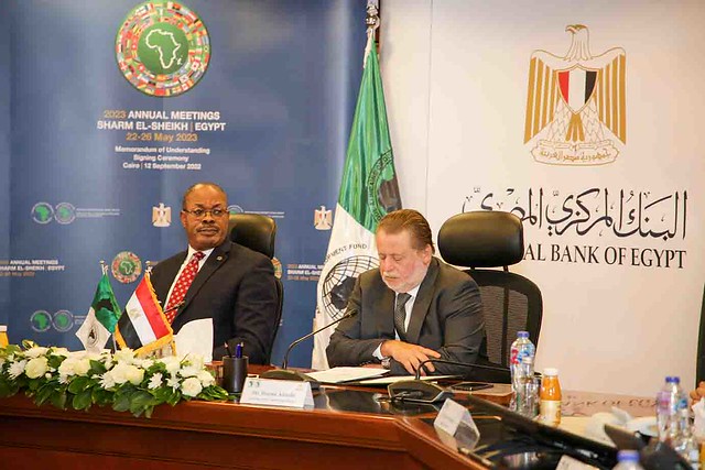 Signing Ceremony of a Memorandum between the AfDB and Egypt