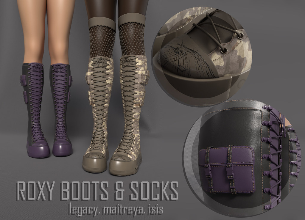 Pure Poison – Roxy Boots & Socks for Collabor88