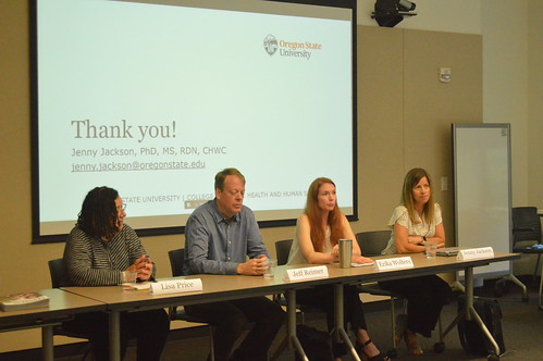 OSU panelists: Lisa Price, Jeff Reimer, Erika Wolters, Jenny Jackson