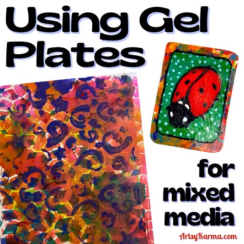 How to use gel plates with stencils