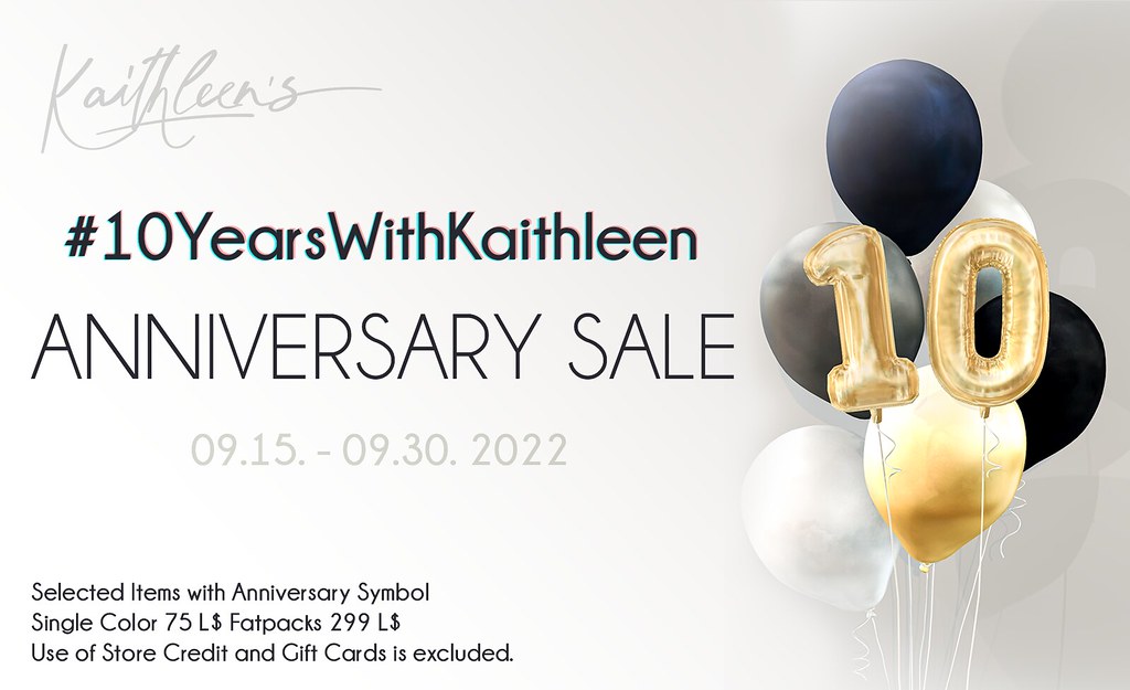 Kaithleen's Anniversary Sale #10YearsWithKaithleen