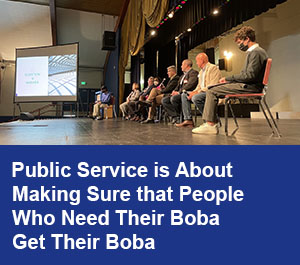 Public Service is About Making Sure that People Who Need Their Boba Get Their Boba