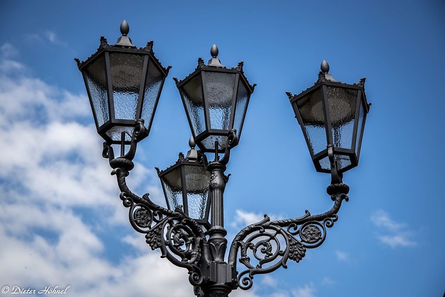 Nostalgische Straßenlampe in Neustadt an der Weinstraße
