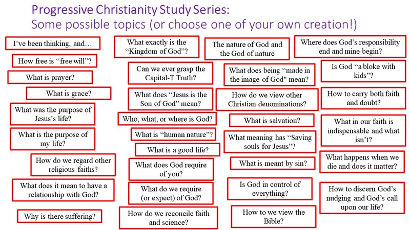 BUC Progressive Christianity Study Series