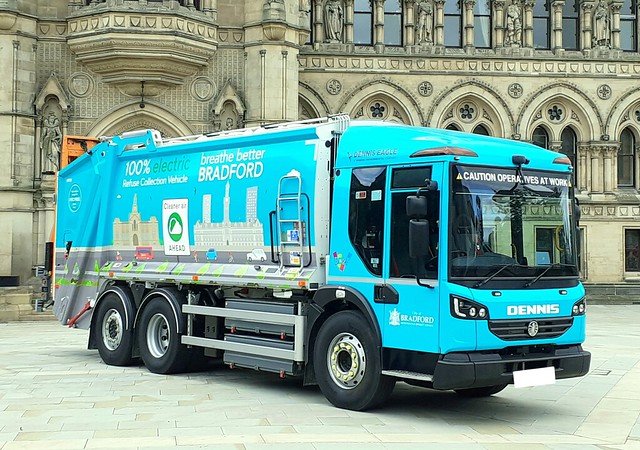 Bradford Council electric bin lorry