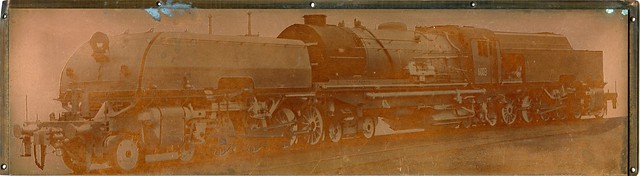 New South Wales (Australia) Government Railways - NSWGR AD60 Class 4-8-4+4-8-4 Beyer Garratt steam locomotive Nr. 6003 (Beyer Peacock Locomotive Works, Manchester Gorton 7475 / 1952) - Printing block (inverted)