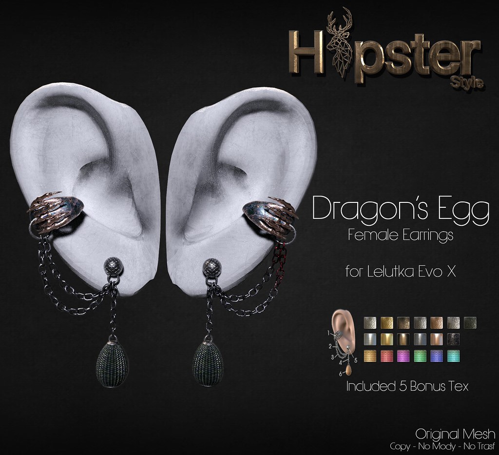 [Hipster Style] Dragon's Egg Female Earrings VENDOR