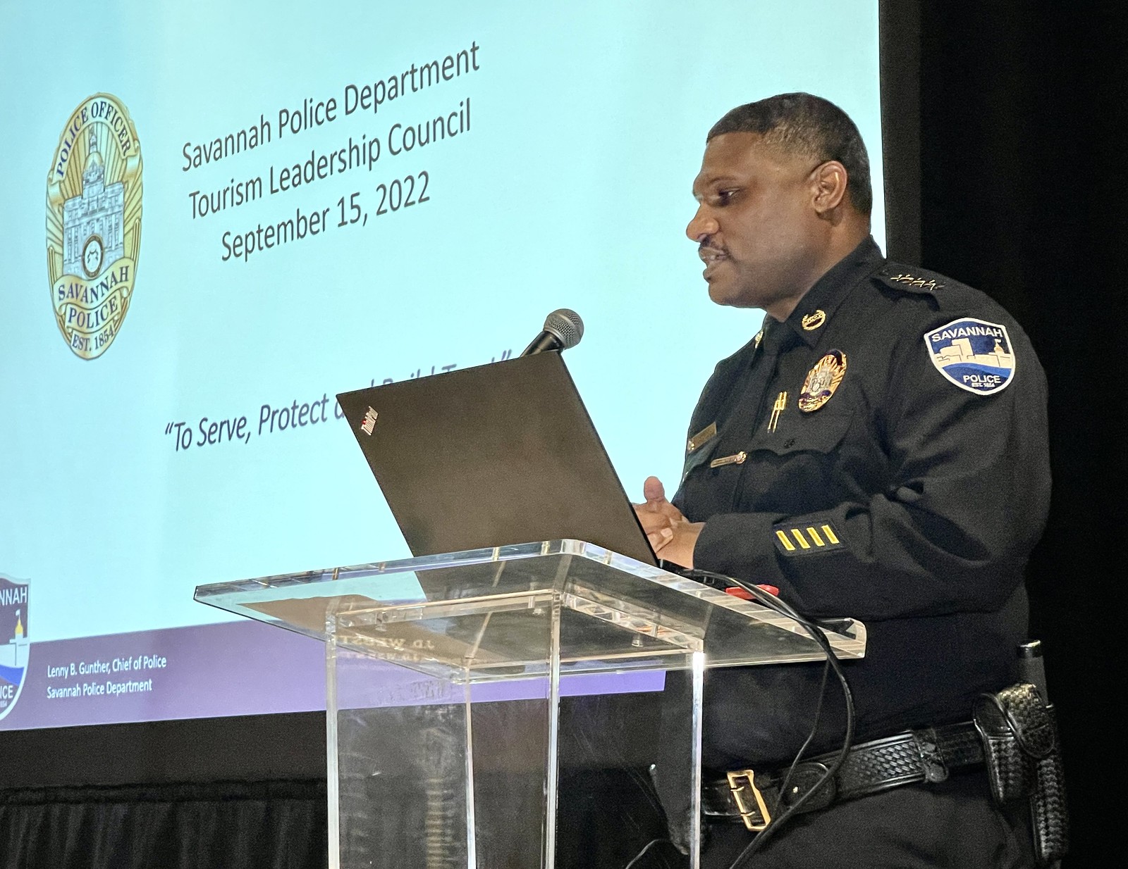 Tourism Leadership Council Host SPD Chief Lenny Gunther