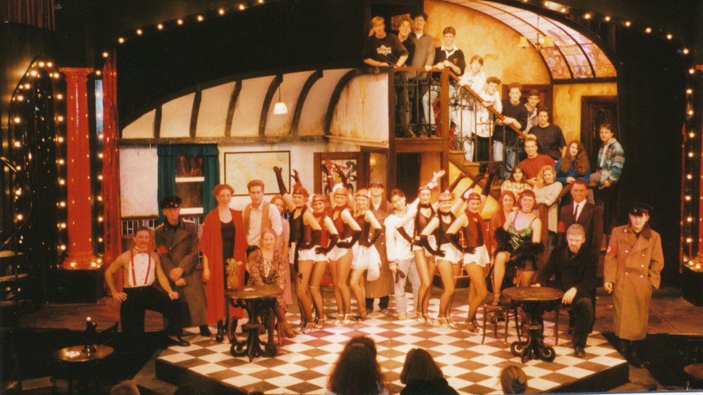 Students in a BUST production of Cabaret in 1994/5