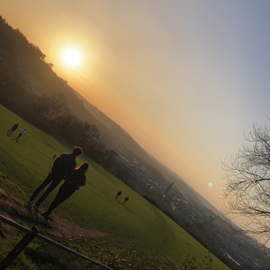 Sunset over Bath skyline