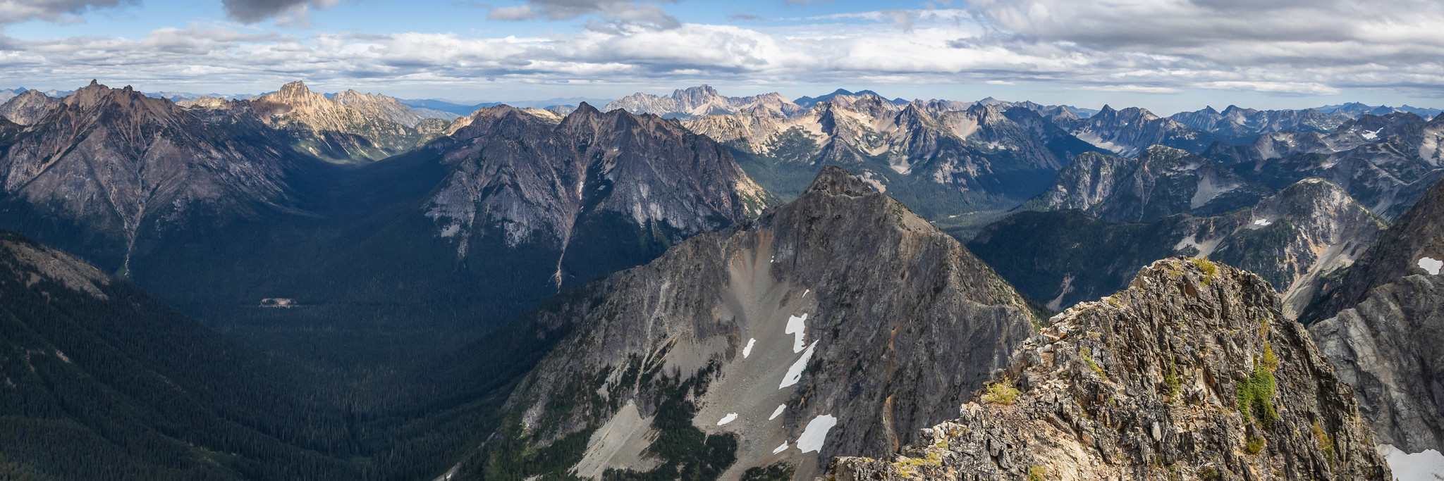 West panorama from Repulse Peak