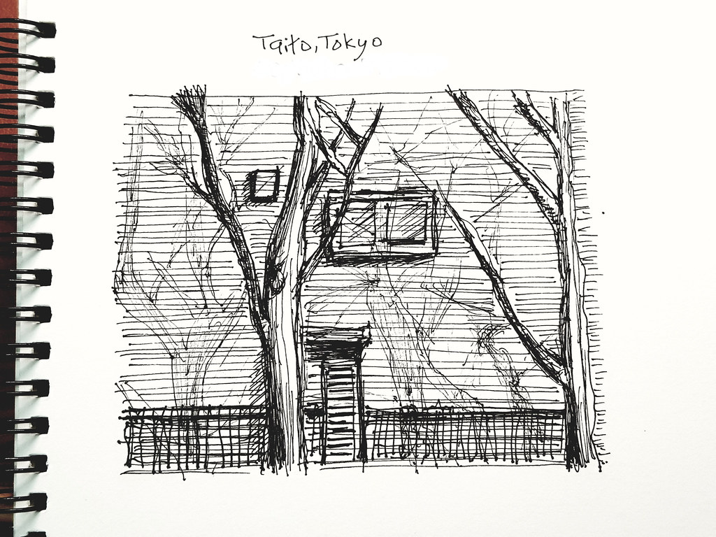 台東區-東京 Taito Tokyo - 城市草圖 Urban Sketches (Artline Pen 0.1) ...