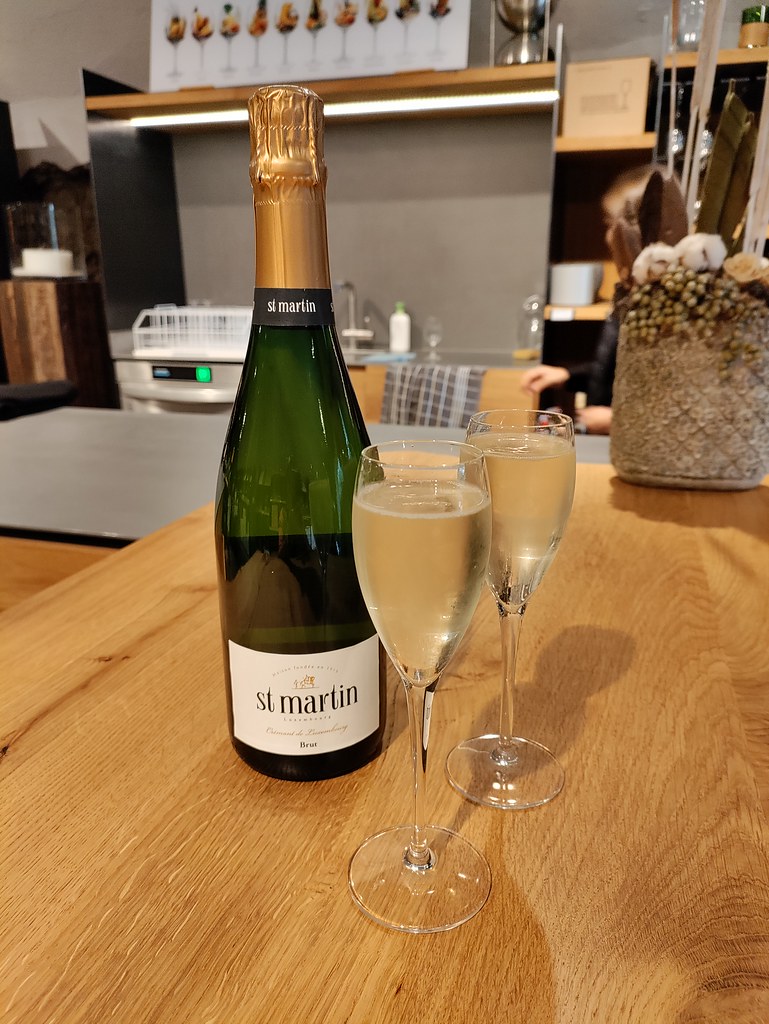 Crémant sparkling wine, Caves St. Martin, Remich