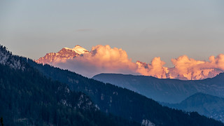 Jungfrau, Pink Hue, Sunset, Hotel Rothorn - Schwanden, Switzerland, 13 July 2022 (27)