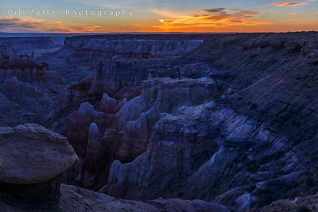 Sunrise Over Ghostly Coal Mine Canyon, Navajo Nation, Arizona