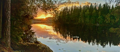 sonya57 landscape sunset lake calm panorama maisema auringonlasku tyyni järvi panoraama höytämönjärvi lempäälä suomi finland