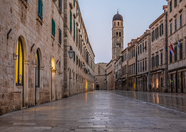 A rainy morning in Dubrovnik
