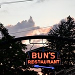 Bun's sunset Sunset over Bun&#039;s Restaurant, Winter St., Delaware OH