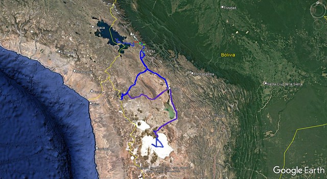 My Route in Bolivia 2022