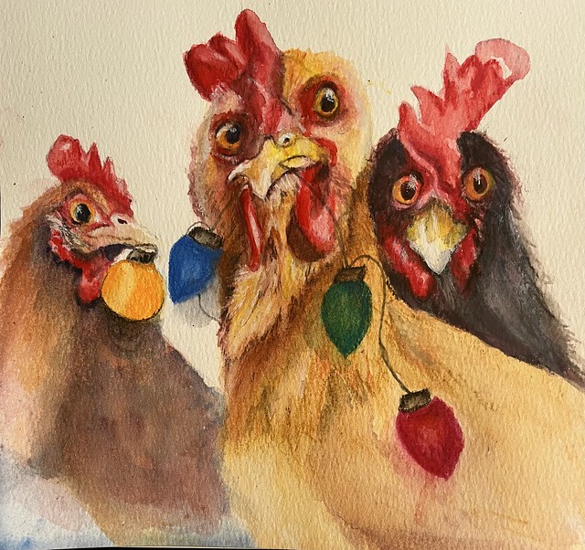 These girls started the party early! 😂 INKTENSE pencils and watercolor