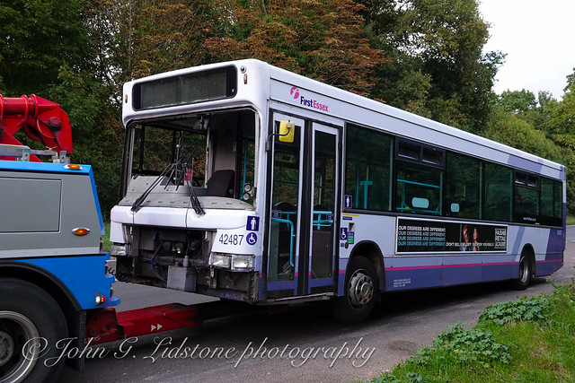 What was the last Dart at First Essex (Hadleigh) for over 2 years, withdrawn from First Essex (Chelmsford) making its last journey to Ensignbus (dealer) for scrap, Transbus Dart / Pointer 42487, SN03 WME