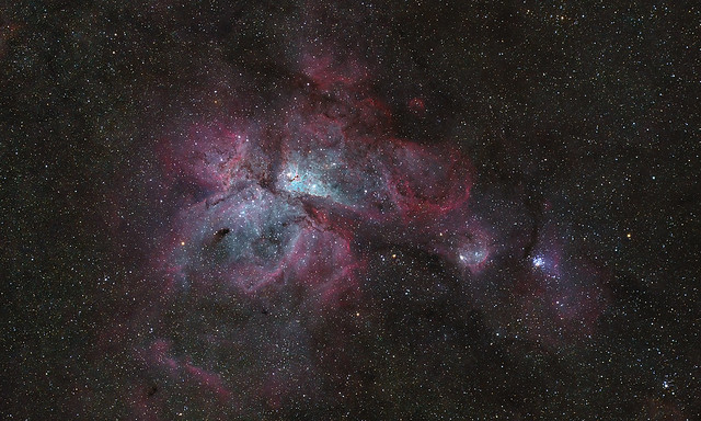 Carina Nebula - NGC3372 - 5 x 3 deg FOV