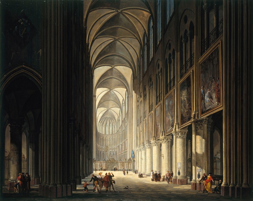 Jean-François Depelchin (1770-1835) - Vue intérieure de Notre-Dame (1789)
