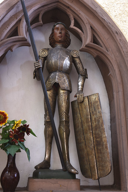 Einbeck, Niedersachsen, St. Alexandri, statue of St. Alexander