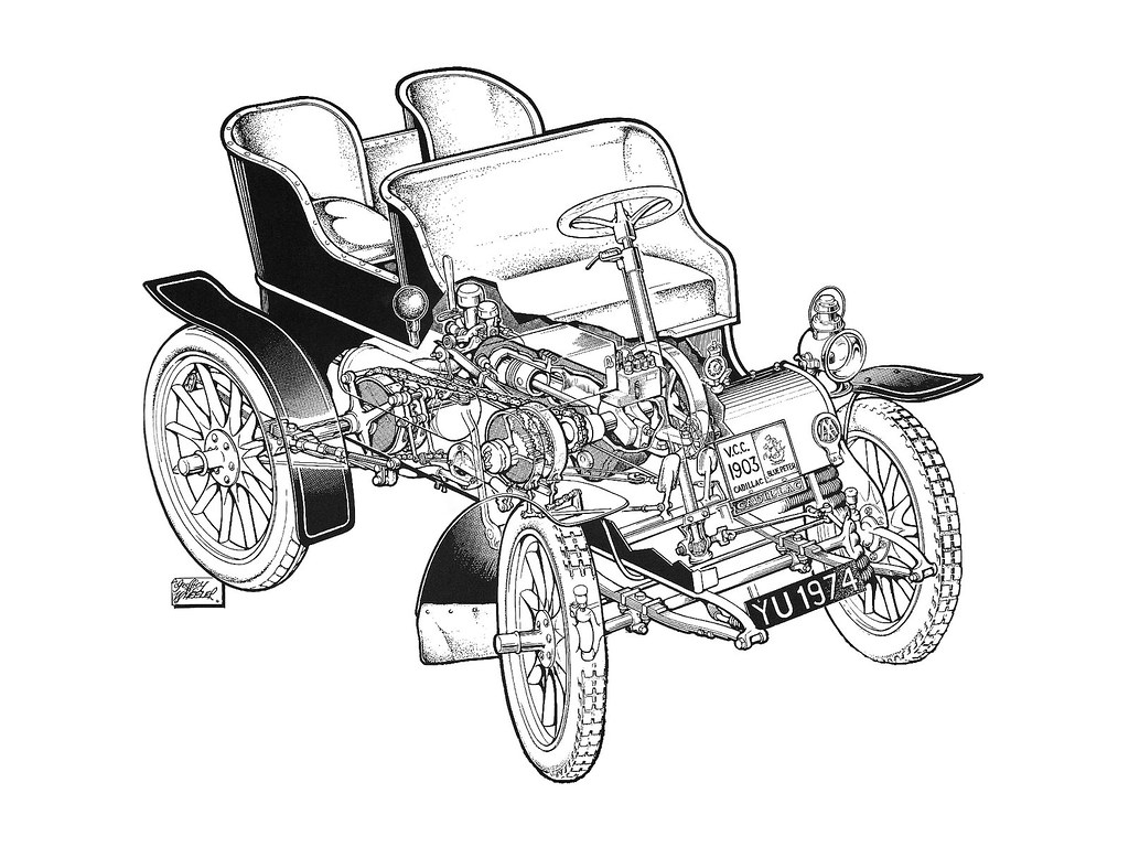 1003-1904 Cadillac Model A Runabout Tonneau